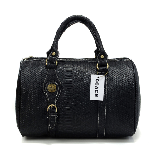 Coach Embossed Medium Black Luggage Bags DEE | Coach Outlet Canada